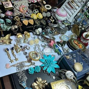 Vintage Sterling Midern Trinket Boxes & so much more